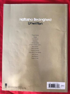 Music Book - Natasha Bedingfield, Unwritten
