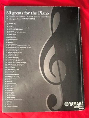 Music Book - 50 Greats for the Piano