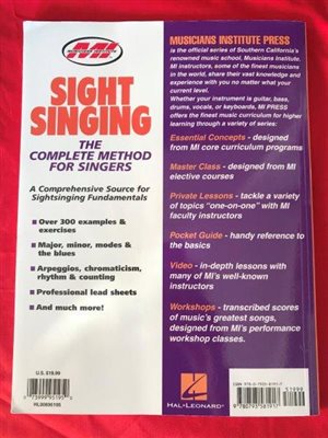 Music Book - Sightsinging, the Complete Method for Singers